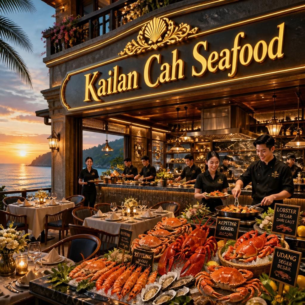 Bakmi Golek Kailan Cah Seafood